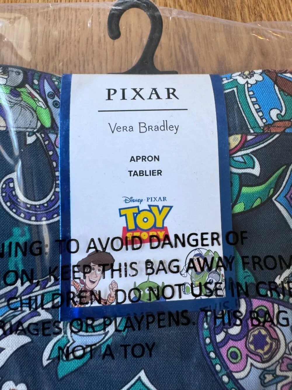 Vera Bradley Disney Pixar Toy Story Apron Andy's Room NWT